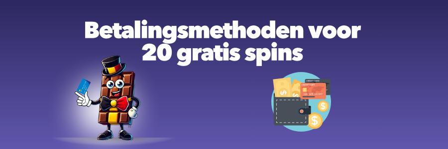 Betalingsmethoden voor 20 gratis spins