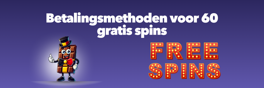 Betalingsmethoden voor 60 gratis spins